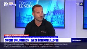 Lille: Frédéric Michalak, ancien joueur de rugby, présente en quelques mots le salon Sport Unlimitech, dont il est le président