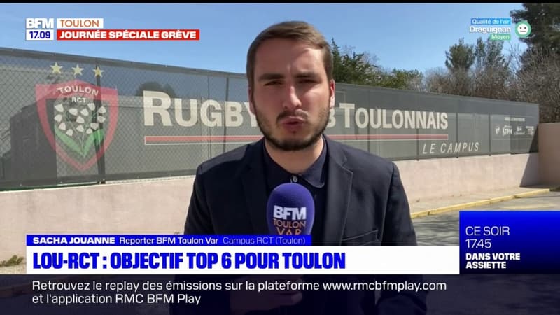 Rugby: objectif Top 6 pour Toulon ce week-end
