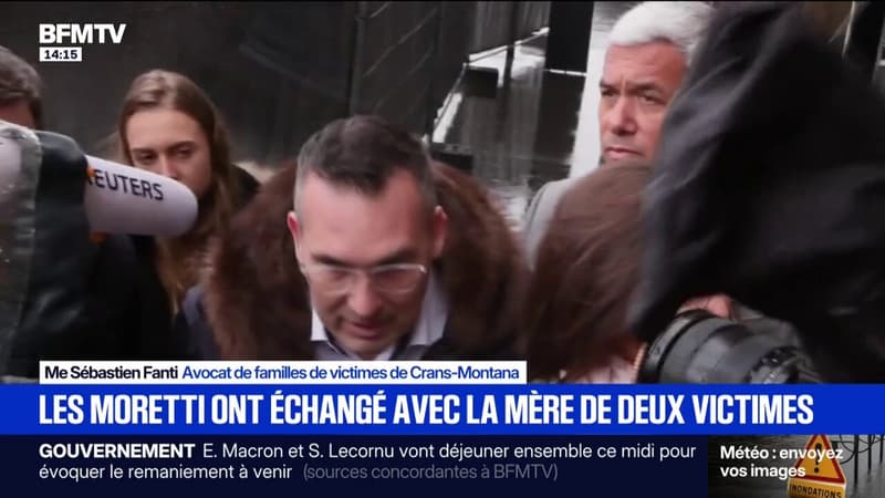 "Un moment humainement rare": les Moretti ont échangé avec la mère de deux victimes de l'incendie de Crans-Montana