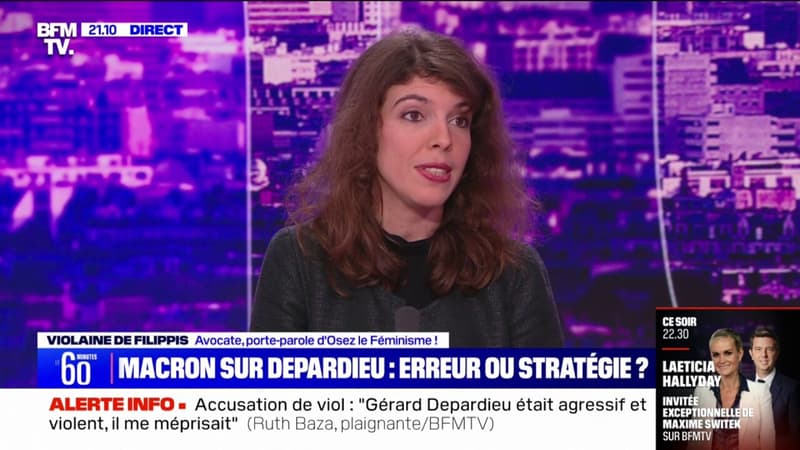 Légion d'honneur de Gérard Depardieu: pour Violaine de Filippis (porte-parole d'Osez le Féminisme!), les propos d'Emmanuel Macron sont 