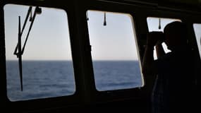 Un secouriste russe à bord de l'Aquarius, un bateau affrété par SOS Méditerranée et Médecins sans frontières, le 23 mai. (Photo d'illustration)