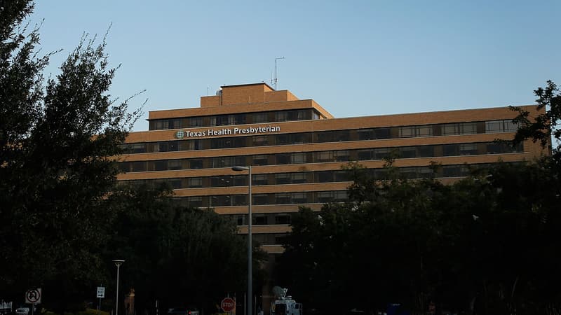 L'hôpital Texas Health Resources de Dallas, où est hospitalisé le premier malade d'Ebola aux Etats-Unis.