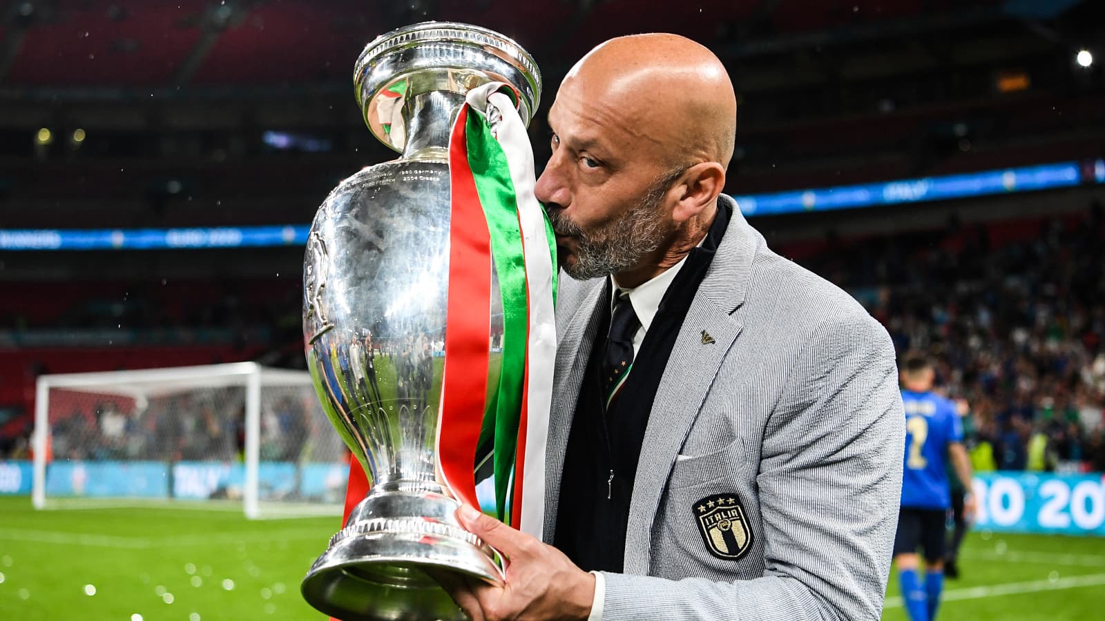 Gianluca Vialli après le sacre de l'Italie à l'Euro 2021