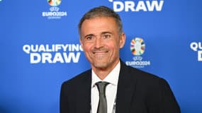 Luis Enrique lors du tirage au sort des qualifications pour l'Euro 2024.