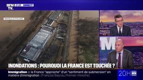 Crues historiques dans l'Ouest: "Tant que nous enverrons des gaz à effet de serre dans l'atmosphère, nous sommes condamnés à battre des records", constate François Gemenne, membre du Giec