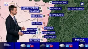 Météo Alsace: temps et gris averses au menu de ce vendredi, jusqu'à 15°C à Strasbourg et à Colmar