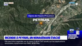 Peyruis: un nonagénaire évacué après un incendie 