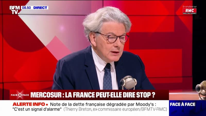 Mercosur: pour Thierry Breton, ex-commissaire européen, 