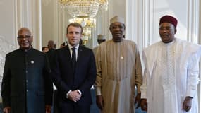 Ibrahim Boubacar Keita, Chad's President Idriss Deby and Niger's President Mahamadou Issoufou