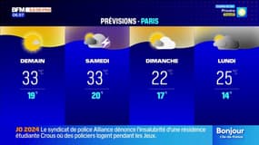 Météo: un léger voile nuageux se met en place sur l'Île-de-France, la barre des 30°C dépassée 