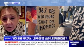 Béatrice Zavrro (avocate de Dominique Pelicot): "On n'a pas mis en œuvre les moyens médicaux qui pourraient être administrés à monsieur Pelicot"