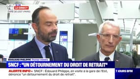 Édouard Philippe: "J'ai demandé à la SNCF d'examiner toutes les suites, y compris judiciaires"