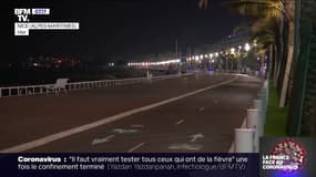Les images des rues désertes à Nice après l'instauration du couvre-feu ce samedi soir