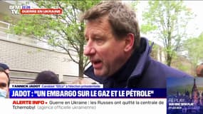 Yannick Jadot: "Si on veut un cessez-le feu en Ukraine, (…) ça passe par l’embargo sur le gaz et le pétrole" russes