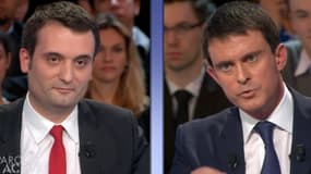Florian Philippot (FN) et Manuel Valls ont eu un échange très vif lors de l'émission "Des paroles et des actes".