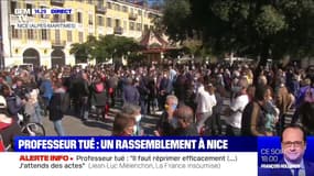Attentat de Conflans-Sainte-Honorine: un rassemblement en cours à Nice pour rendre hommage au professeur
