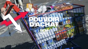 Le pouvoir d'achat des Français touché par l'inflation - Illustration