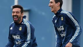 Ezequiel Lavezzi et Angel Di Maria