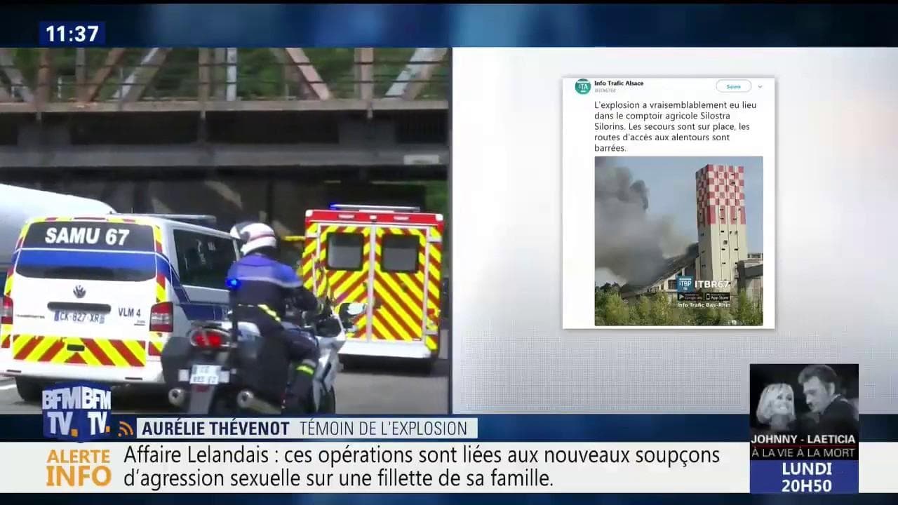 Strasbourg l'explosion d'un silo à grains fait plusieurs blessés