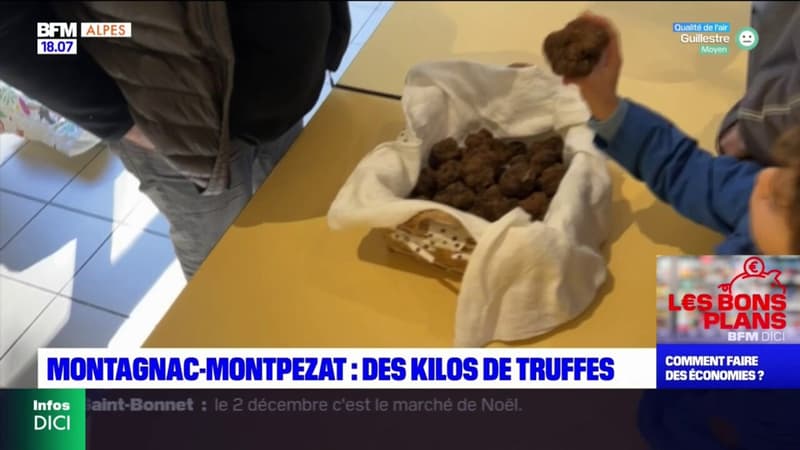Montagnac-Montpezat: le traditionnel marché aux truffes a ouvert