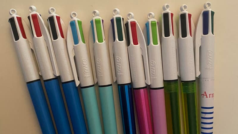 Le célèbre stylo quatre couleurs de la marque Bic s'est diversifié il y a quelques années.