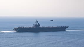 Le porte-avions américain USS Dwight D. Eisenhower, le 26 novembre 2023
