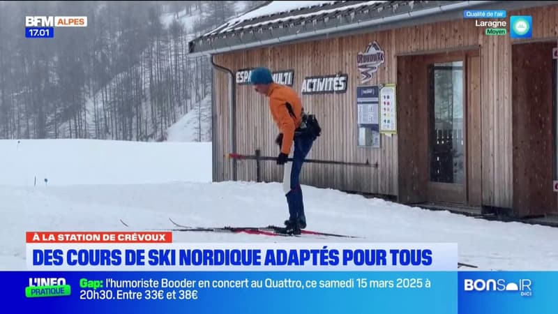 Station de ski de Crévoux: des cours de ski nordique adaptés pour tous