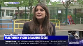 Macron en visite dans une école - 05/05
