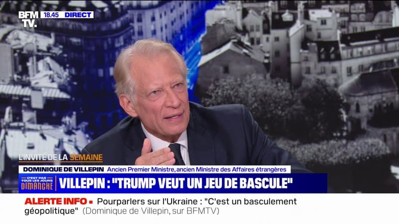 Dominique de Villepin dénonce 