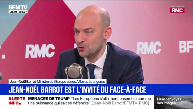 Conseil de paix de Donald Trump: "Nous avons exprimé des réserves sur sa charte", explique Jean-Noël Barrot, ministre des Affaires étrangères