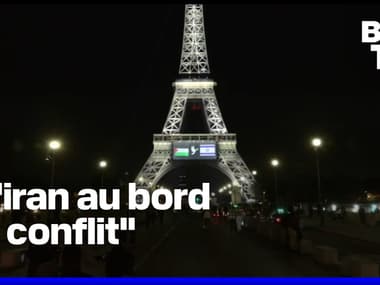 La Tour Eiffel arbore les drapeaux de la Palestine et d'Israël