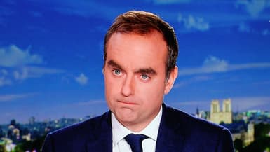 Le Premier ministre démissionnaire Sébastien Lecornu sur le plateau de France 2 le 8 octobre 2025