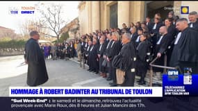 Une minute de silence au tribunal de Toulon en hommage à Robert Badinter