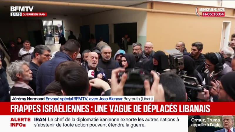 Guerre au Moyen-Orient: l'exercice de communication du Hezbollah dans une école de Beyrouth où sont accueillis des réfugiés du Sud-Liban