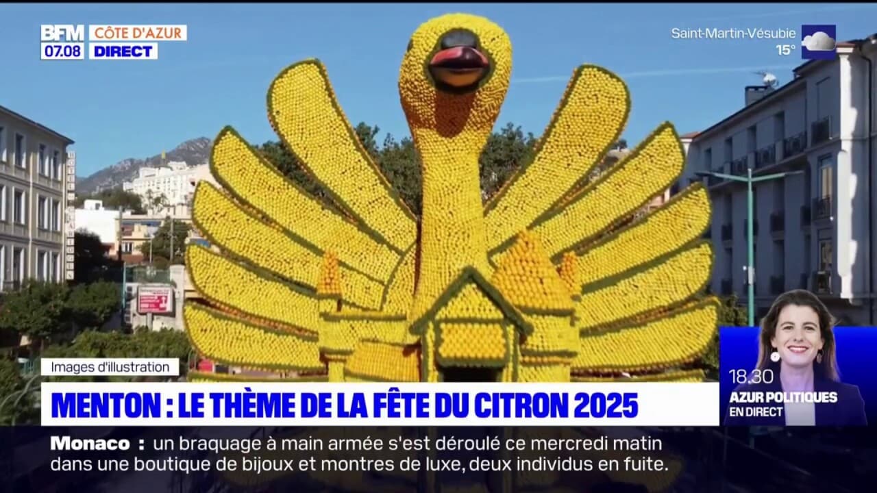 Menton le thème de la fête du citron 2025 dévoilé