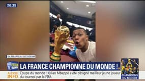 Mondial: sur les réseaux sociaux, les Bleus partagent leur fierté d'avoir remporté la coupe 