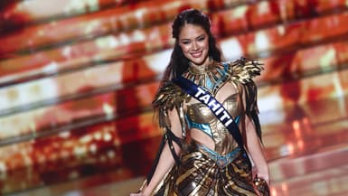 Hinaupoko Devèze durant l'élection de Miss France 2026 à Amiens le 6 décembre 2026.