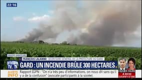 Incendie dans le Gard: "Aucun blessé n'est à déplorer, aucune habitation n'a été endommagée" (préfecture du Gard)