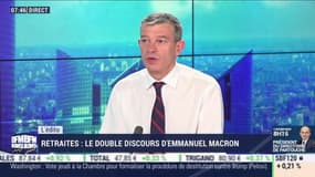 Retraites: le double discours d'Emmanuel Macron - L'édito éco de Nicolas Doze - 29/10