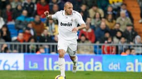Julien Faubert avec le Real Madrid, le 7 février 2009