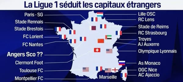 Ligue 1: la moitié des clubs français détenus par des capitaux étrangers