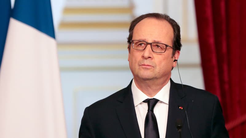 François Hollande en conférence de presse, le 17 mars 2015