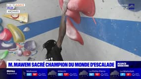 Escalade: l'Alsacien, Mickael Mawem, sacré champion du monde de bloc