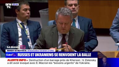 Le barrage de Kakhovka "a été miné par les occupants russes" pour l'ambassadeur ukrainien à l'ONU
