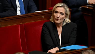 Marine Le Pen à l'Assemblée nationale le 10 octobre 2023