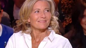 La journaliste Claire Chazal sur le plateau de "Quelle époque!", le 27 avril 2024.