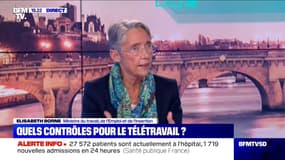 Élisabeth Borne sur le télétravail: "On demande à chacun de se remobiliser pour ralentir la propagation du virus"