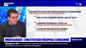 Montauroux: un instituteur condamné à trois ans de prison pour agressions sexuelles sur mineurs