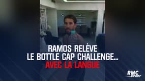 Ramos relève le Bottle Cap Challenge... avec la langue