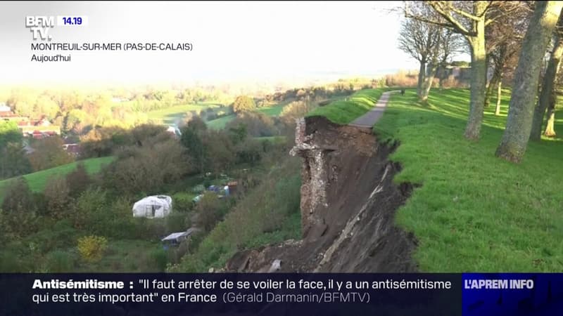 Pas-de-Calais: une partie des fortifications de Montreuil-sur-mer a cédé à cause des fortes pluies